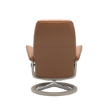 Stressless Consul Signature Leather Chair & Footstool (L)