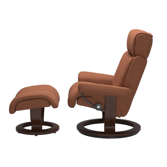 Stressless Magic Classic Fabric Chair & Footstool (L)