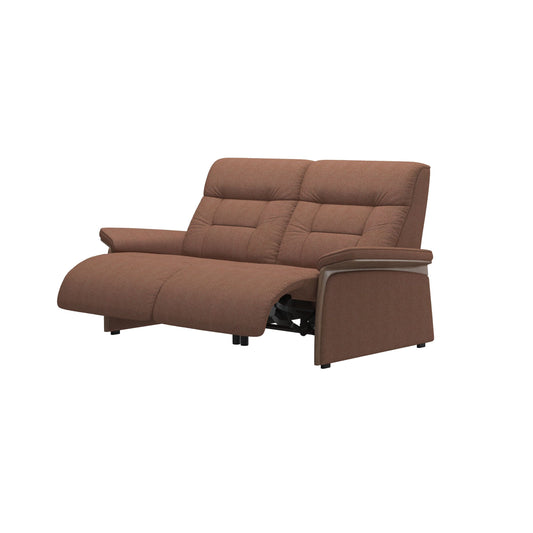 Stressless Mary Wood 2 Seater Double Power Fabric Sofa