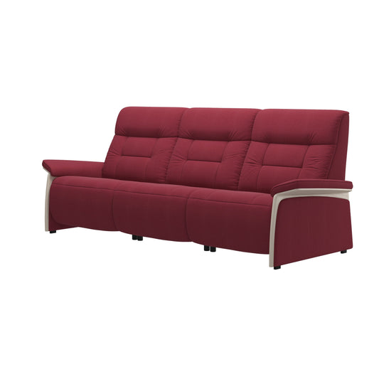 Stressless Mary Wood 3 Seater Fabric Sofa