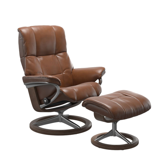 Stressless Mayfair Signature Leather Chair & Footstool (M)