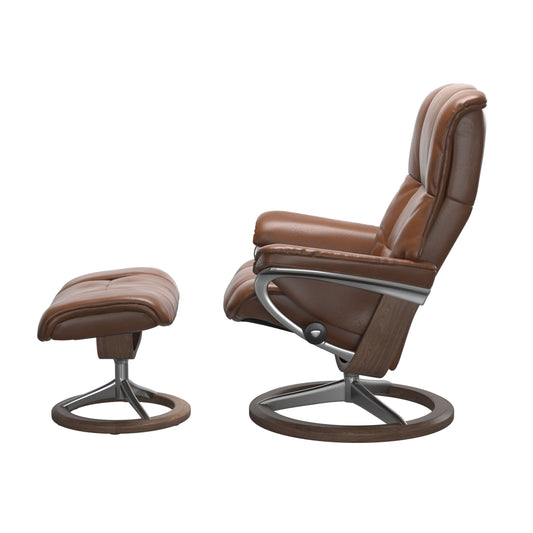 Stressless Mayfair Signature Leather Chair & Footstool (M)