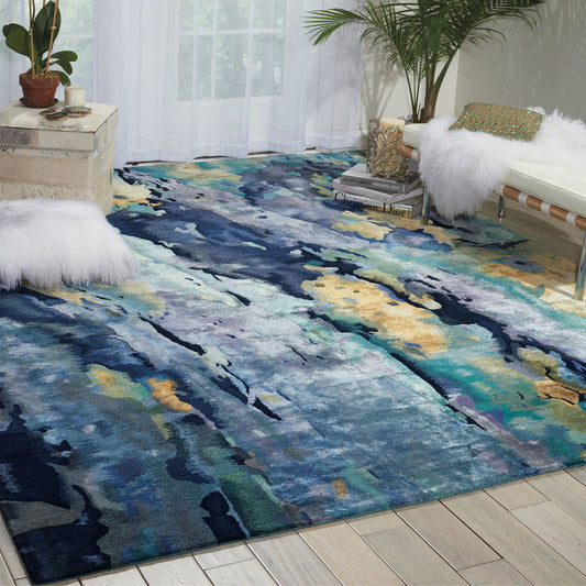 Nourison Prismatic Rug - PRS09 Silver Blue