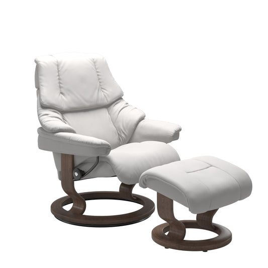 Stressless Reno Classic Leather Chair & Footstool (M)