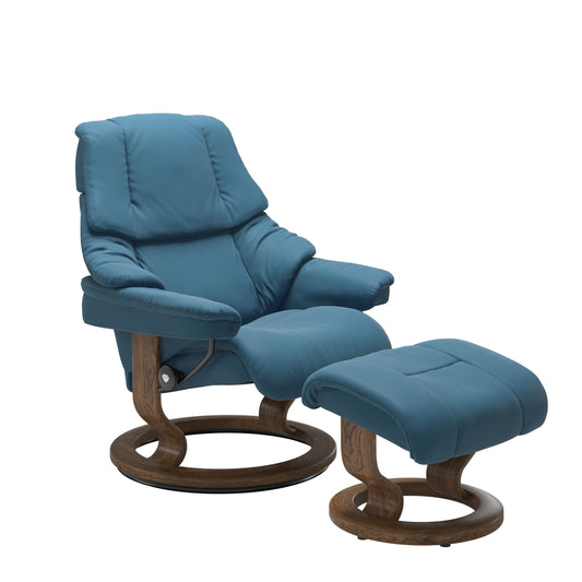 Stressless Reno Classic Leather Chair & Footstool (L)