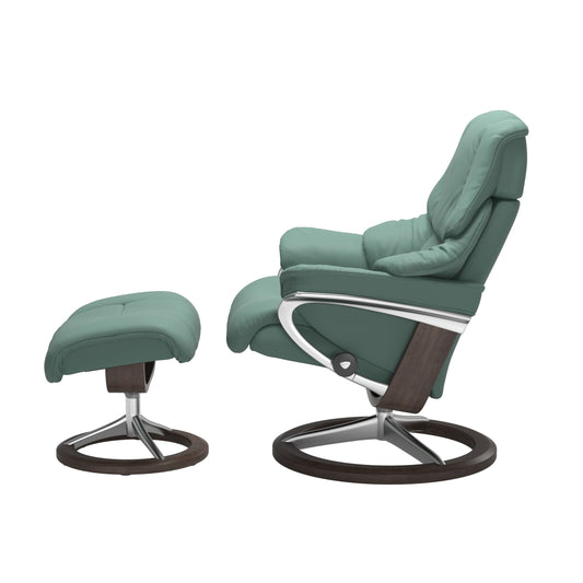 Stressless Reno Signature Leather Chair & Footstool (L)