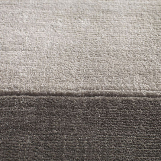 Jacaranda Simla Bordered Rug - Grey & Pewter