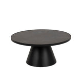IN-STOCK | SOLI Black Ceramic and Black Base LARGE coffee table