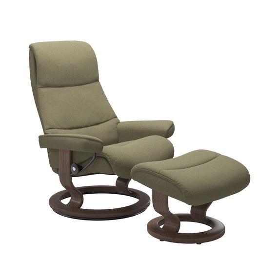 Stressless View Classic Fabric Chair & Footstool (S)