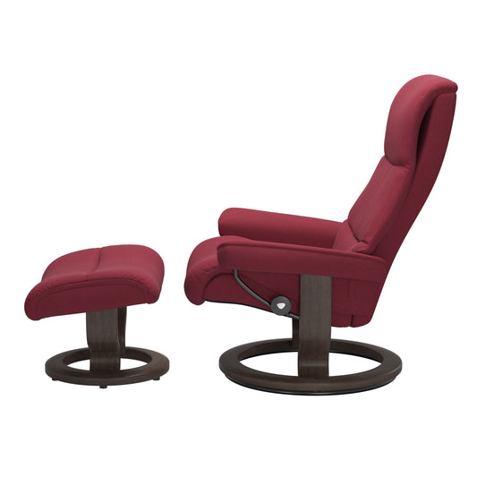 Stressless View Classic Fabric Chair & Footstool (L)
