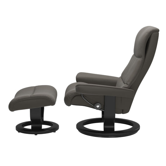 Stressless View Classic Leather Chair & Footstool (M)