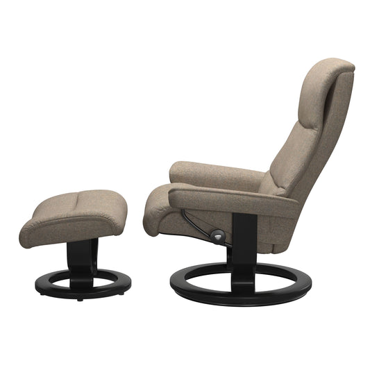 Stressless View Classic Fabric Chair & Footstool (M)