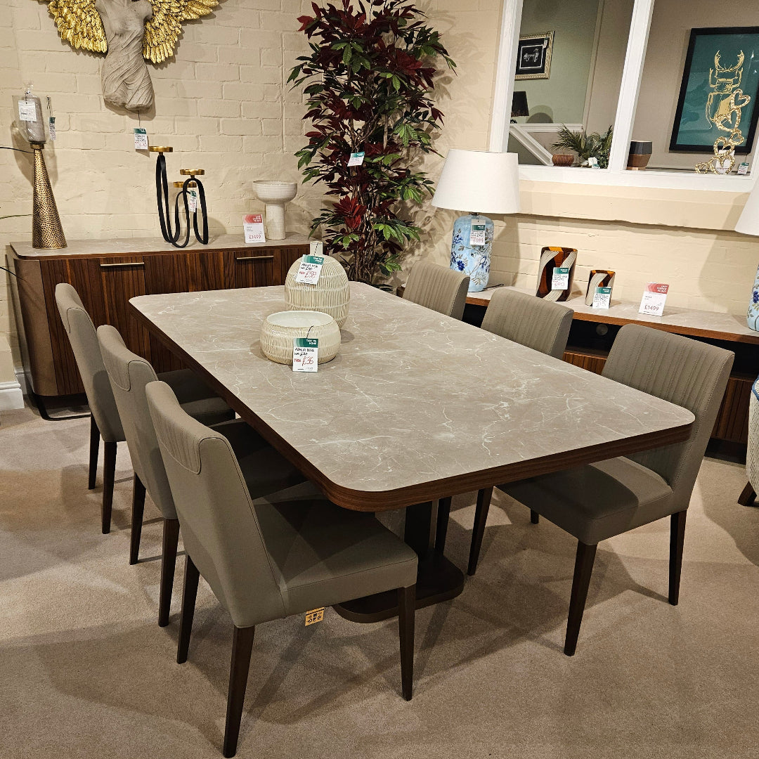 CRONUS Extending Table and Six Chairs