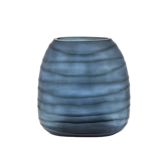 Sintra Handblown carved Glass Vase