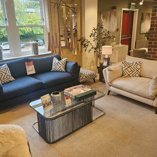 Munro Extra Large Sofa with Cuddler & Footstool