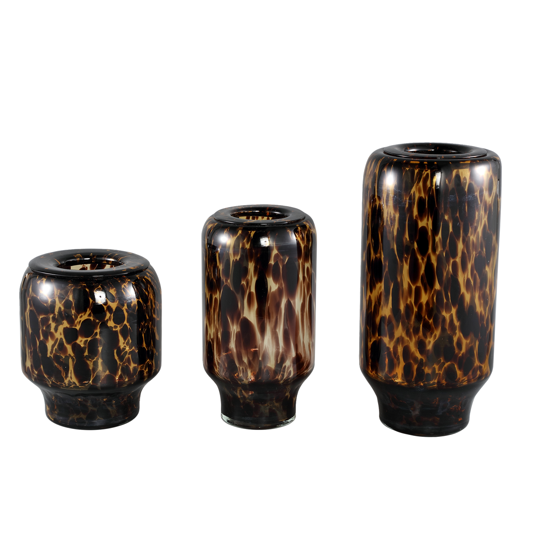 Vika Small Brown Glass Vase