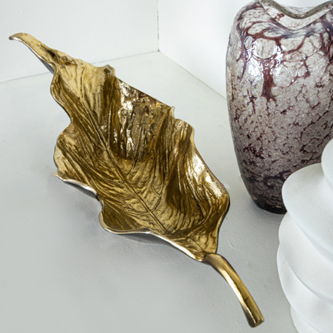 Ycee Brass Leaf Bowl