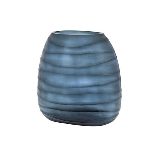 Sintra Handblown carved Glass Vase
