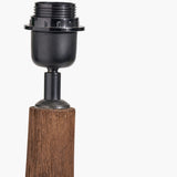Corella Chocolate Brown Wood Table Lamp