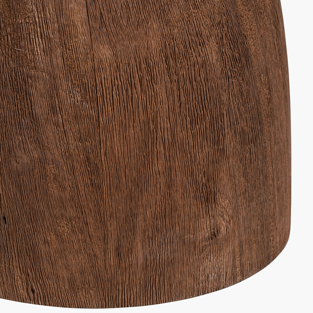 Corella Chocolate Brown Wood Table Lamp