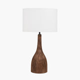Corella Chocolate Brown Wood Table Lamp