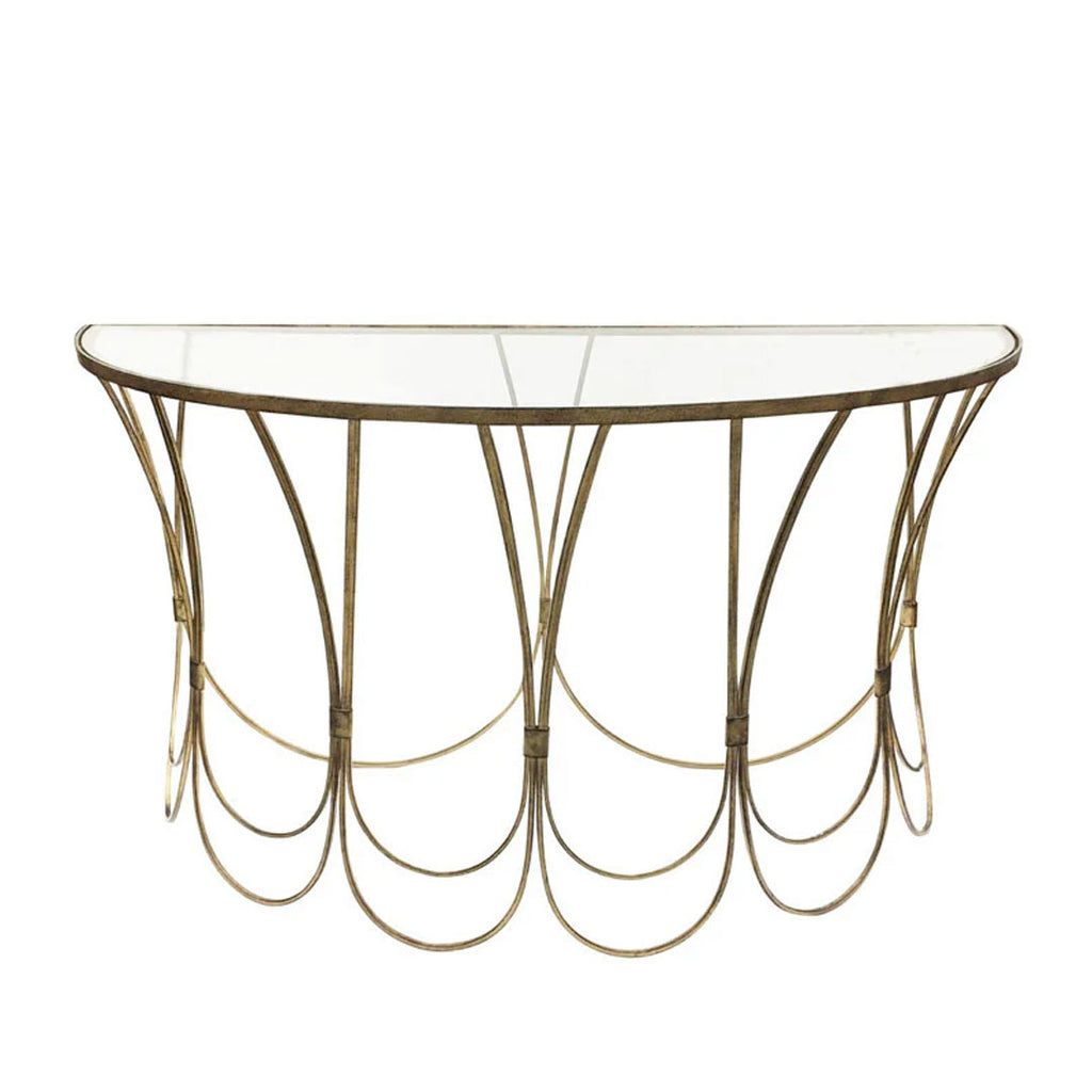 Deco Metal Console Table – Ponsford - Vintage Metal Console Table Decor