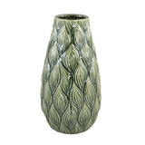 Lesly Dark Green Large Ceramic Vase