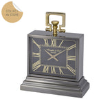 Small Black And Gold Rectangular Clock