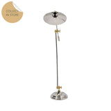 Brass & Steel Adjustable Floor Lamp