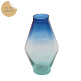 Blue Fade Glass Vase