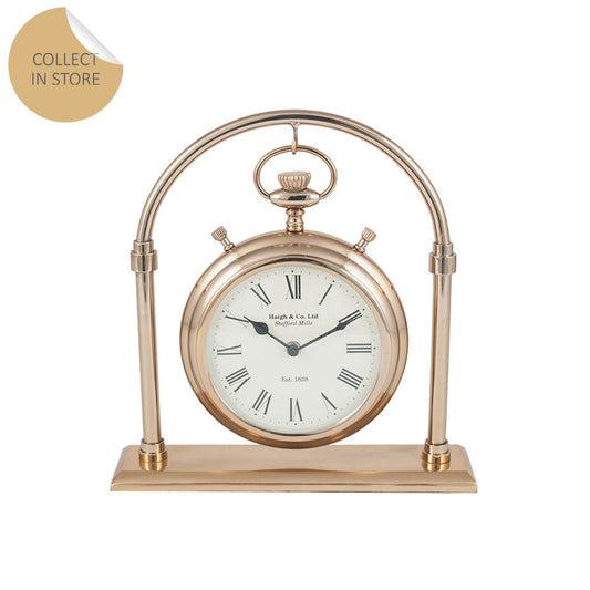 Antique Brass and Glass Carriage Clock
