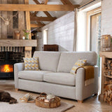 IN STOCK | Alstons Reuben 2 Seater Sofa Bed | Natural