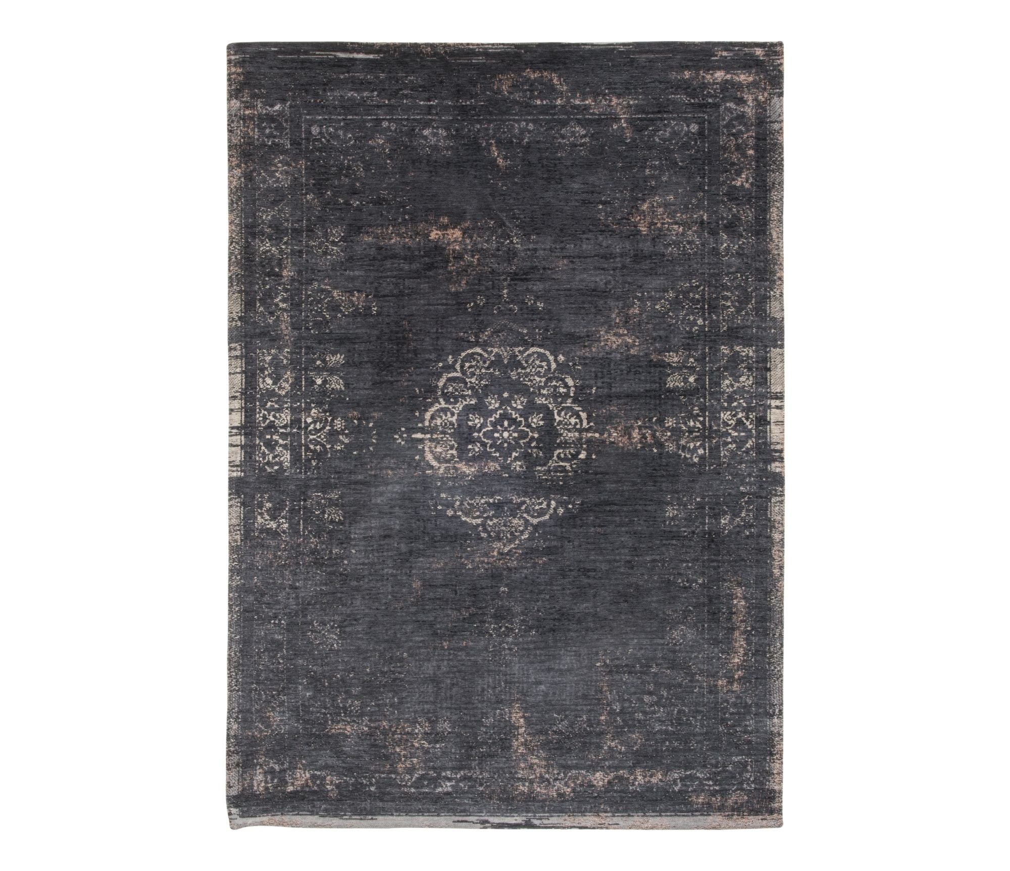 Louis De Poortere | Fading World Medallion Rug | Mineral Black
