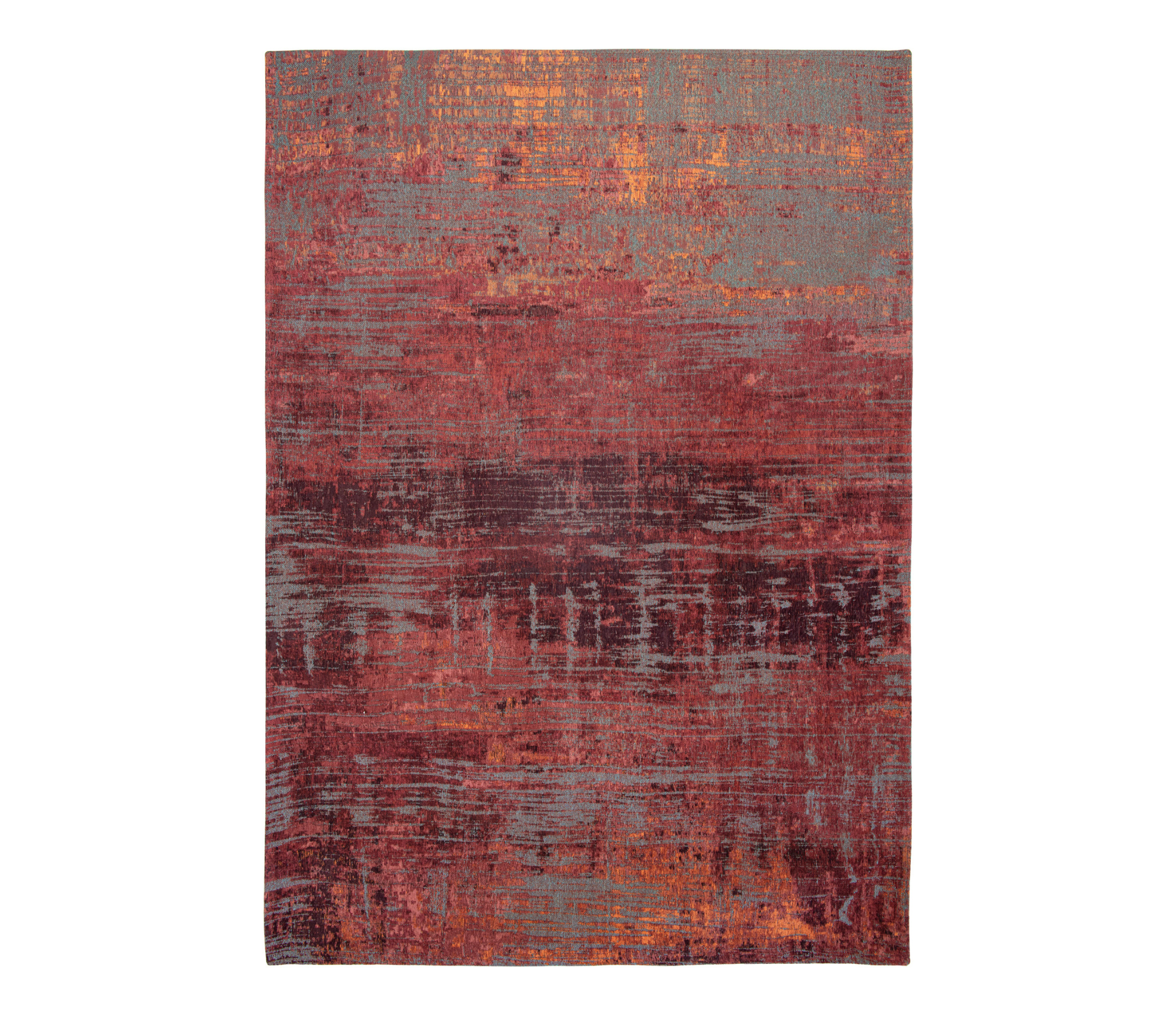 Louis De Poortere | Atlantic Streaks Rug | Nassau Red