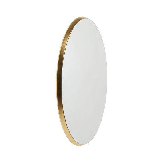 Jetset Oval Gold Mirror