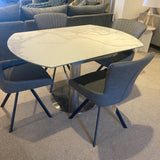 Set of 4 Abercam Swivel Dining Chairs