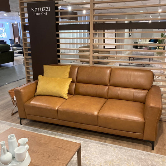 Natuzzi Editions ACCOGLIENTE 3 Seater Leather Sofa