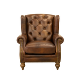 La Prima ALMA Leather Wingback Armchair