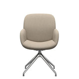 Stressless BAY Low Fabric Dining Swivel Chair with Arms and D350 Leg