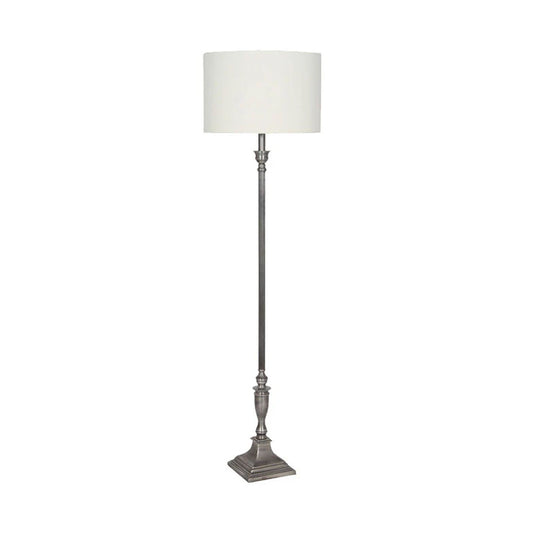 Canterbury Antique Silver Floor Lamp