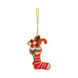 Christmas Stocking Embroidered Tree Decoration