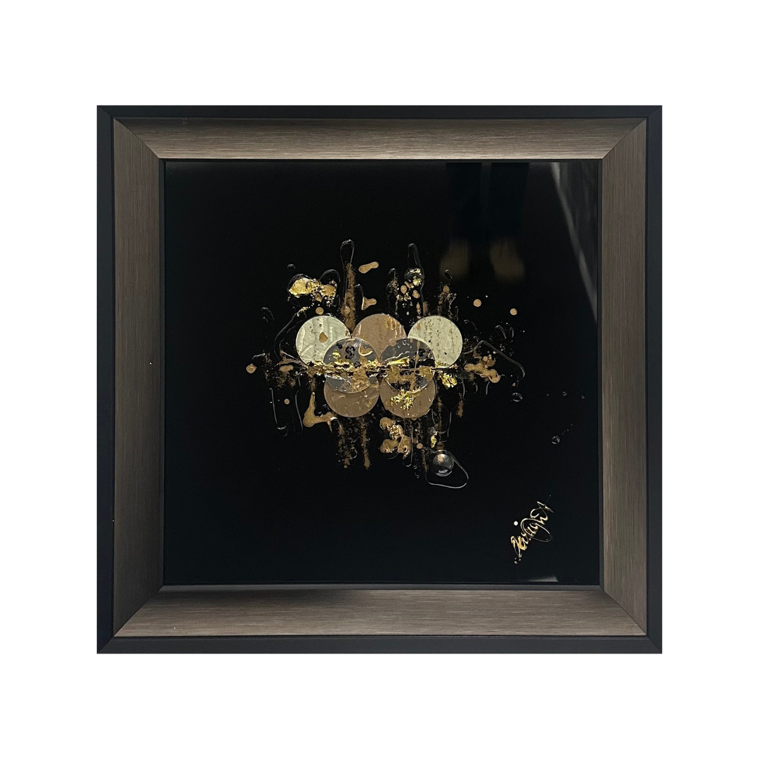 Clare Wright | Original Artwork | Orbit Black Gloss | Small
