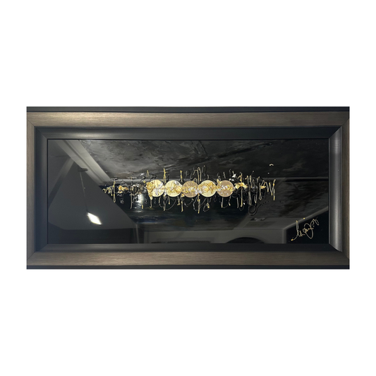 Clare Wright | Original Artwork | Orbit Black Gloss | Medium