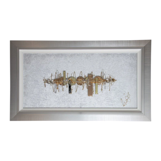 Clare Wright | Original Artwork | Velveteen Moonscape White | Large