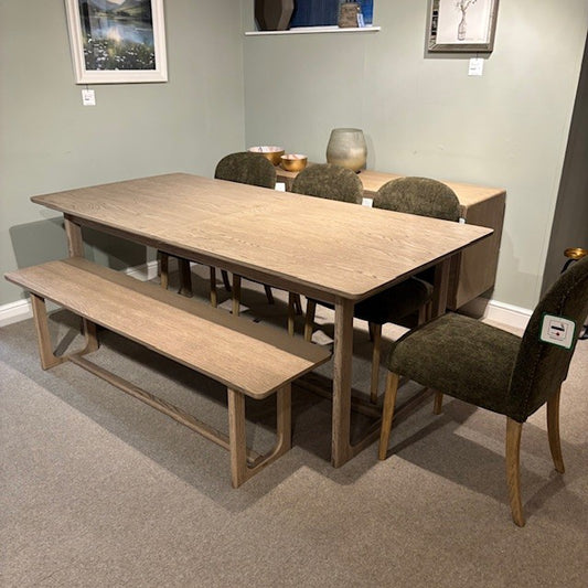 Gallery Direct Craft Dining Table, Bench and 4 Chairs