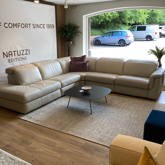 Natuzzi Editions CURIOSO Leather Corner Sofa