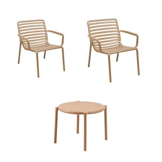 IN-STOCK | Nardi Doga Garden Bistro Set | Cappucino