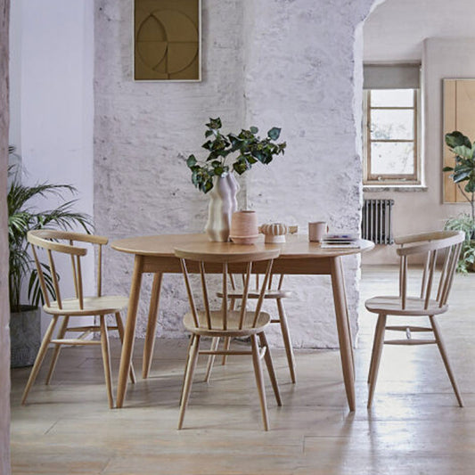 IN-STOCK | Ercol Teramo Small Extending Dining Table and 4 Ercol Heritage Chairs