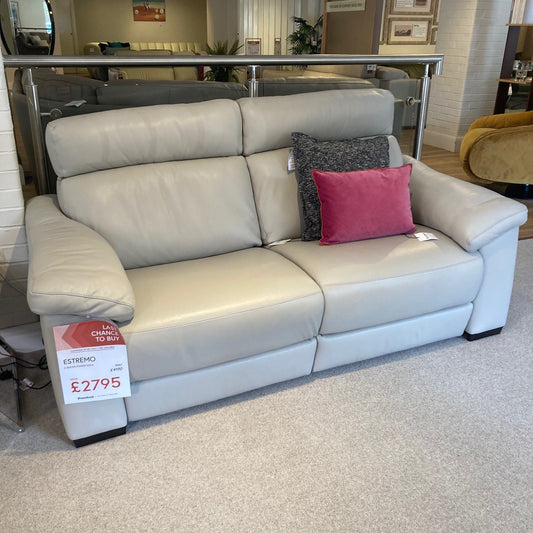 Natuzzi Editions ESTREMO 3 Seater Leather Power Sofa