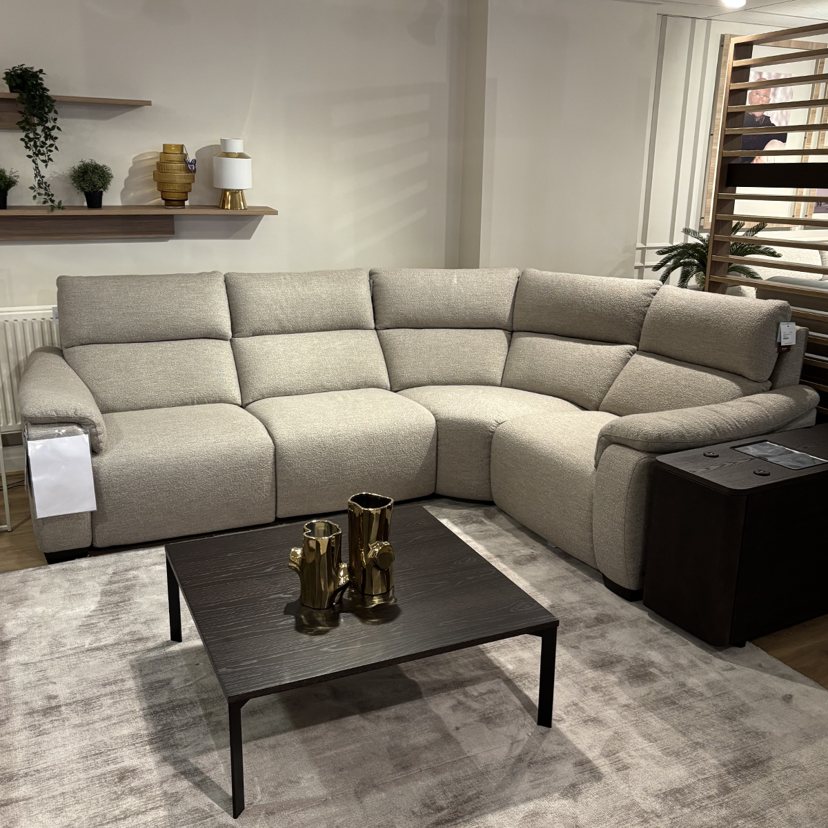 Natuzzi Editions ETERNA Corner Sofa inc. cabinet
